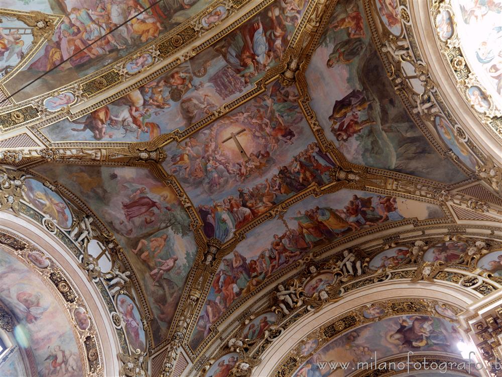 Milan (Italy) - Fresco of the Triumph of the Cross in the Church of Sant'Antonio Abate